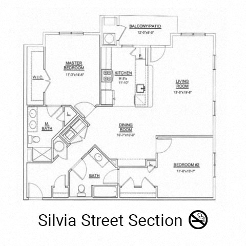 Rider Floor Plan at Heritage Court, Ewing, New Jersey